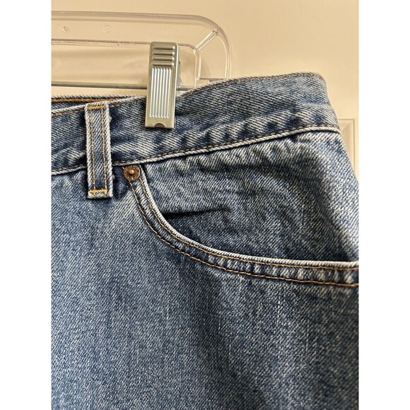 VTG LEVIS 550 Womens Blue Denim Relaxed Fit Tapered Leg Jeans Sz 20W 36”X30” - Picture 4 of 10